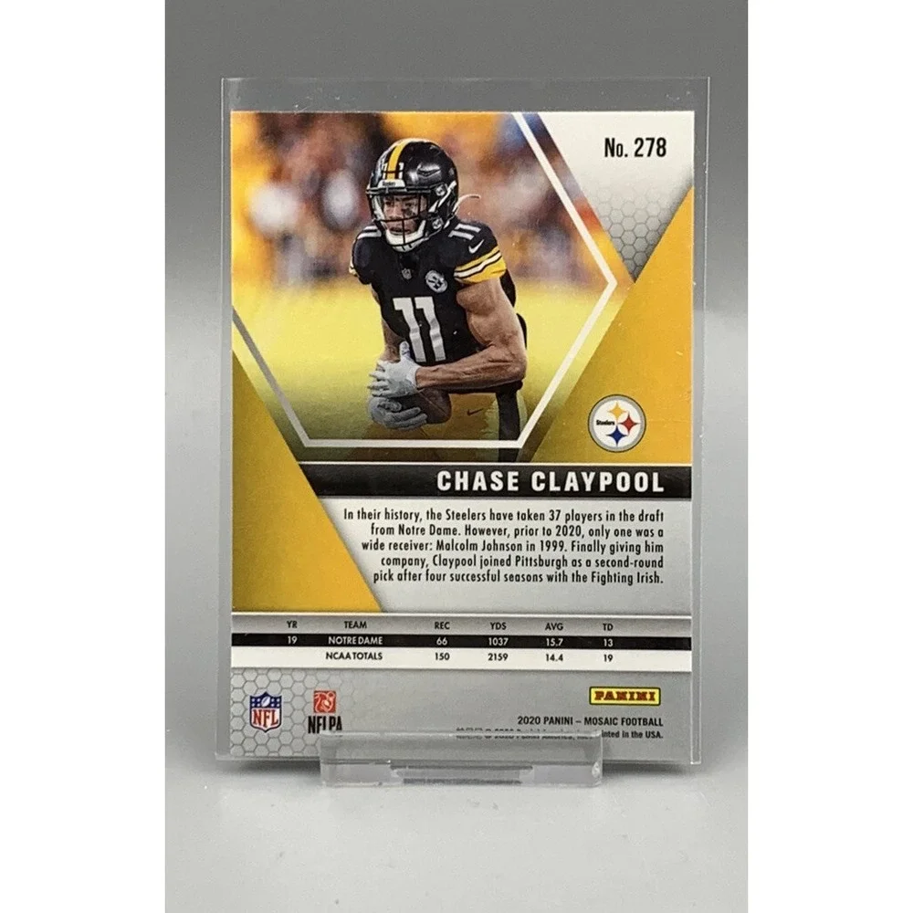 2020 Panini Mosaic Chase‎ Claypool Rookie Pittsburgh Steelers #278